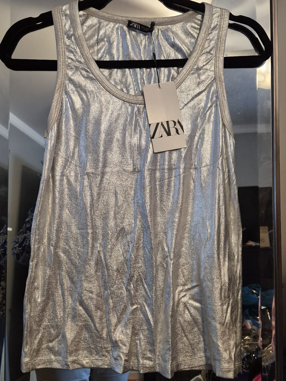 Silver camisole